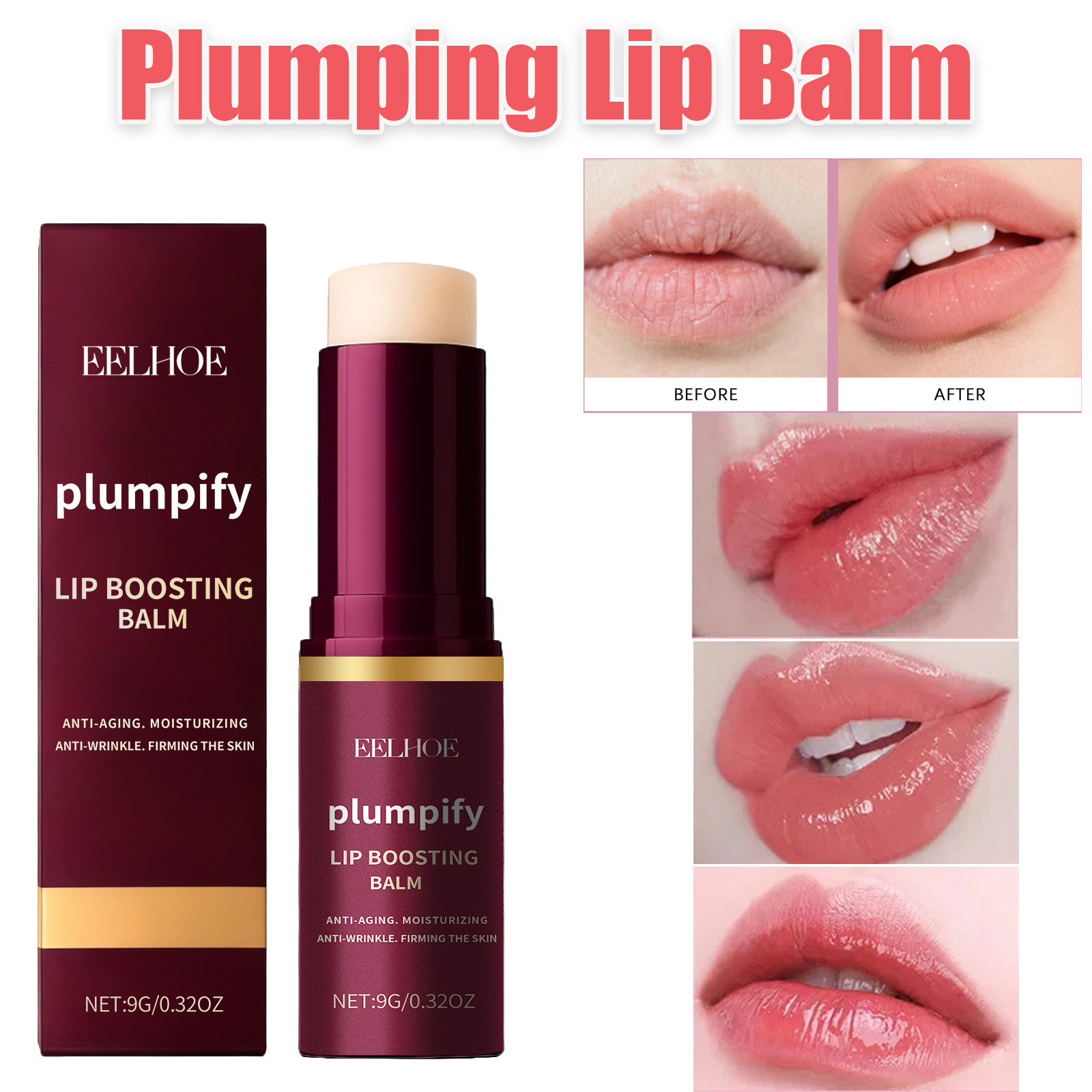Lip Balm - Plumpify Lip Boosting Balm Moisturizing Plumping