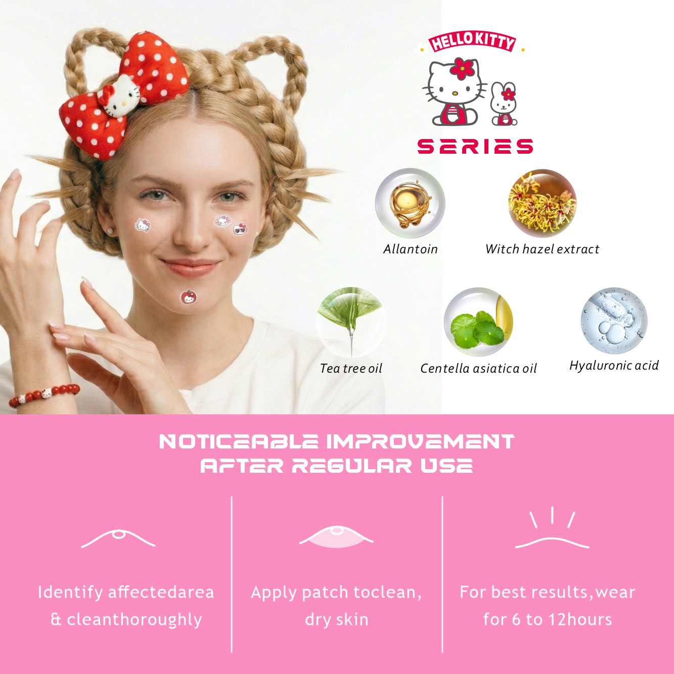 48/120PCS hello kitty Acne pat - огляд і ціна Face Moisturizer