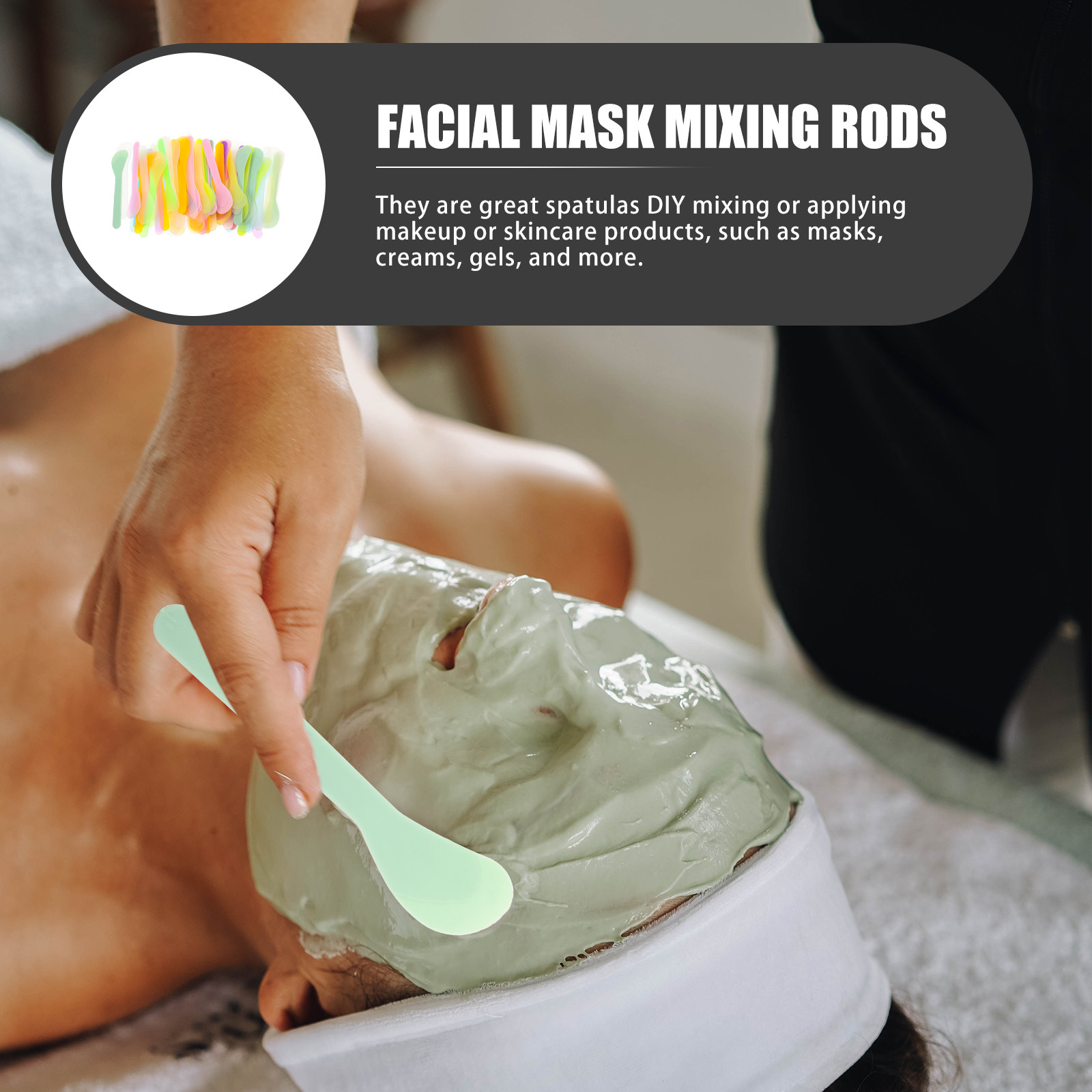 100Pcs Skin Care Cream Spoons  - огляд і ціна Face Mask Skincare