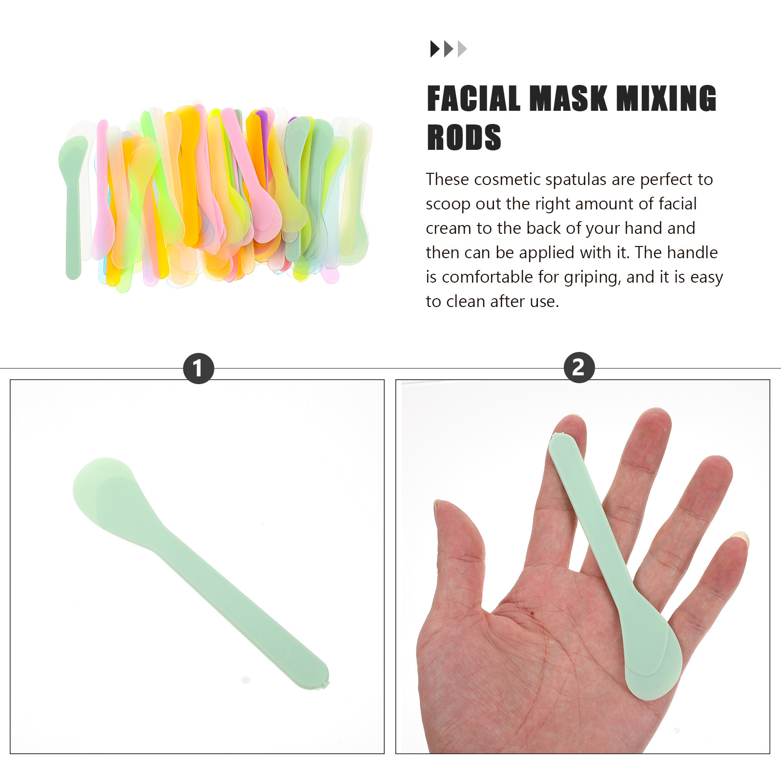 100Pcs Skin Care Cream Spoons  - огляд і ціна Face Mask Skincare