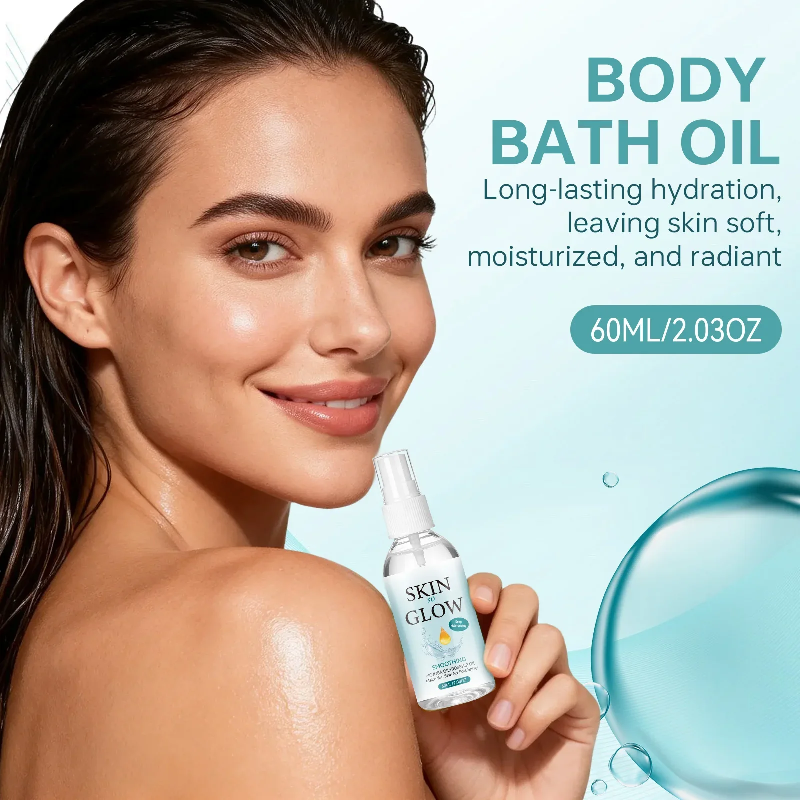 Glow Body Oil Spray 60ml with  - огляд і ціна Face Oil Rosehip