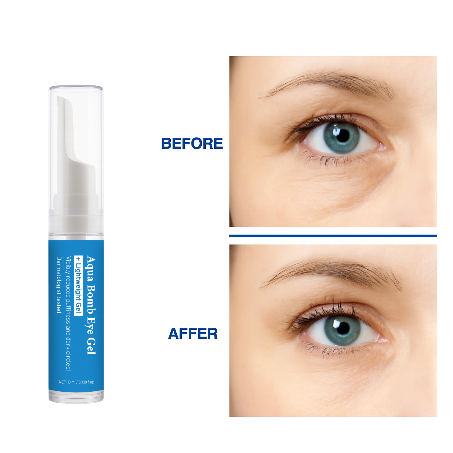 Aqua Cooling Eye Gel Caffeine  - огляд і ціна Vitamin C Serum