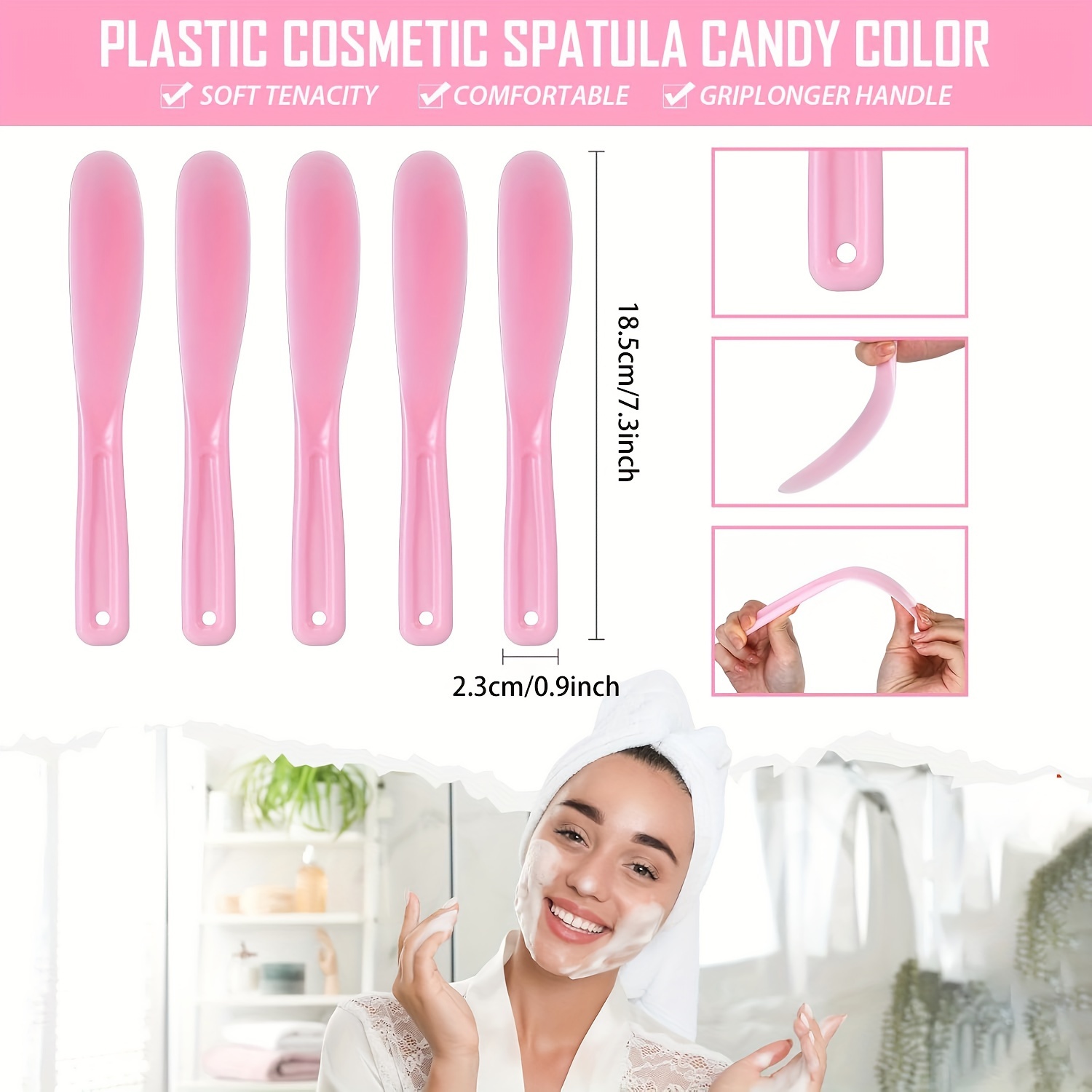 20PCS Plastic Long Facial Mask - огляд і ціна Face Mask Skincare